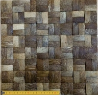 Кокосовая мозаика DTM -001 - размер 352Х352мм