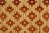 Потолочная плита из бамбука Цветы Коньяк 1
