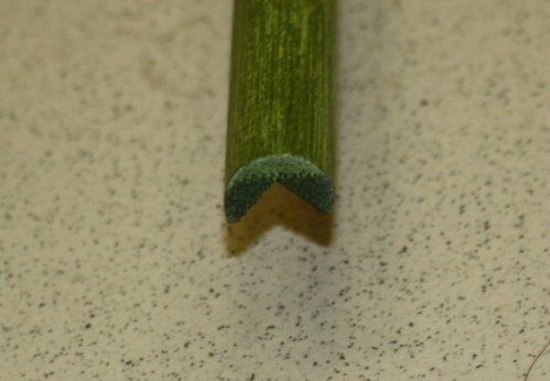 Планка угловая наруж. D 03-04, цвет зеленый, L=1,8м