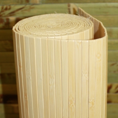 Бамбуковые обои лак. ламель 12мм, цвет натур., шир.2,5м