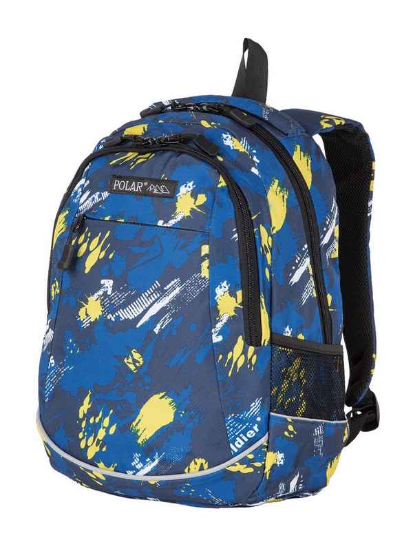 Рюкзак Polar 18302 Синий (желтые пятна)