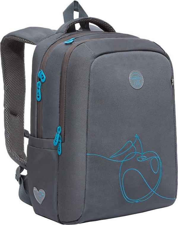 Рюкзак школьный Grizzly RG-166-3 серый