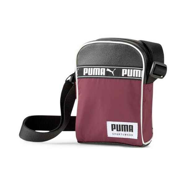 Сумка Puma Campus Compact Portable чёрный/бордовый