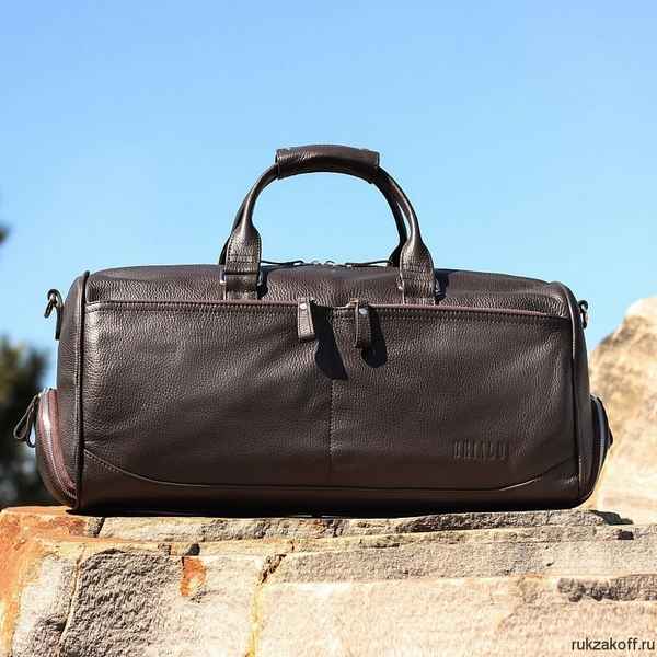 Дорожно-спортивная сумка BRIALDI Traveller relief brown