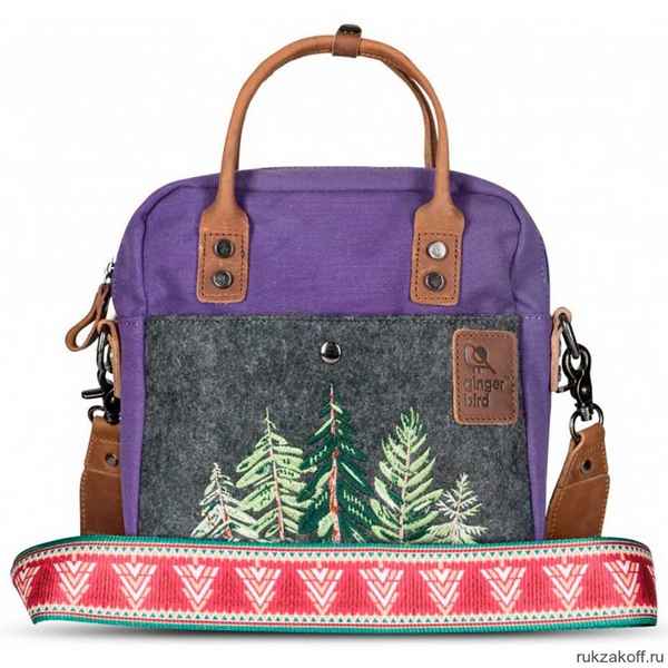 Рождественская маленькая сумка Ginger Bird фиолетовый