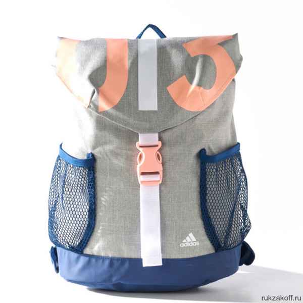 Рюкзак Adidas LITTLE GIRLS BP MGREYH/MYSBLU/HAZCOR Серый