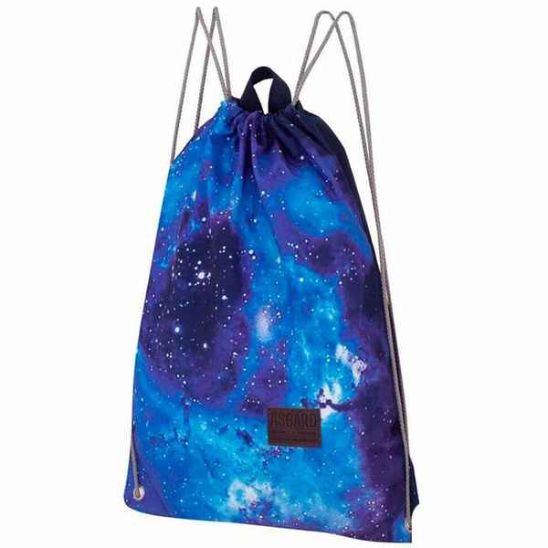 Рюкзак на шнурках Asgard Р-5719 Галактика синий
