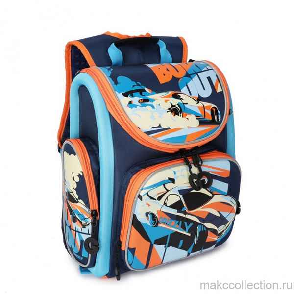 Рюкзак школьный Grizzly RA-970-3 Тёмно-синий/Гoлyбой