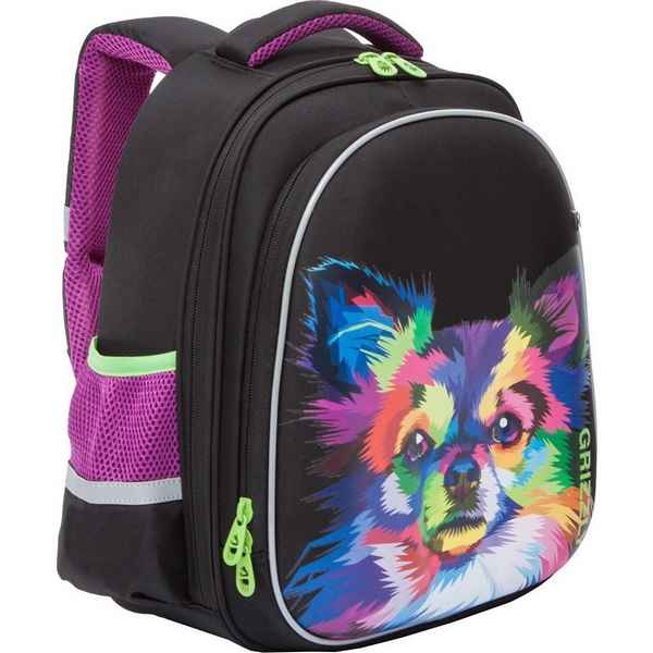Рюкзак школьный Grizzly RAz-086-13 Чёрный