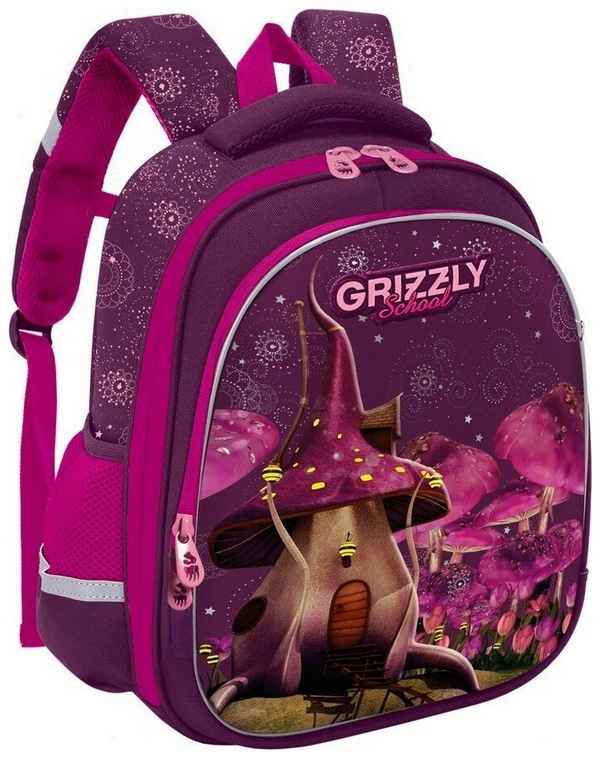 Рюкзак школьный Grizzly RAz-086-1 Фиолетовый
