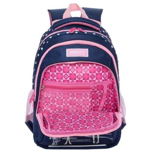 Рюкзак школьный Grizzly RG-966-3 Тёмно-синий