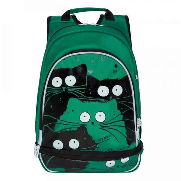 Рюкзак школьный Grizzly RG-968-1 Зелёный