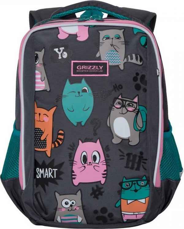 Рюкзак школьный Grizzly RG-969-2 Тёмно-серый