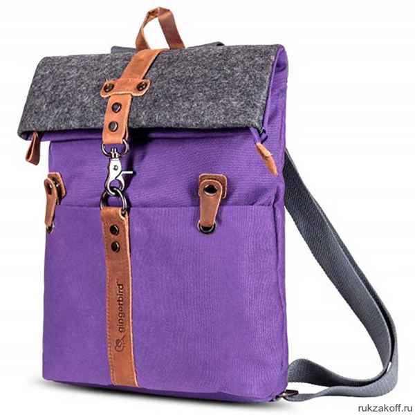 Рюкзак-скрутка Ginger Bird фиолетовый