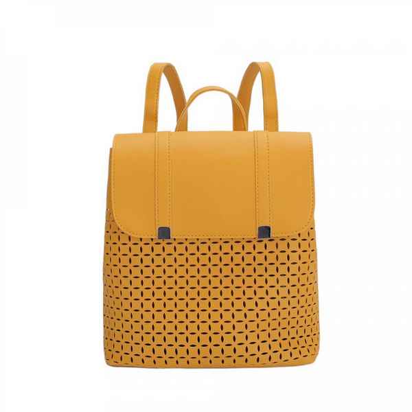 Рюкзак с сумочкой OrsOro DS-0083 Шафран жёлтый
