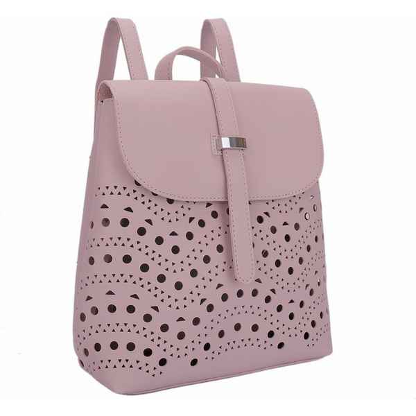 Рюкзак с сумочкой OrsOro DS-0085 Палево-розовый