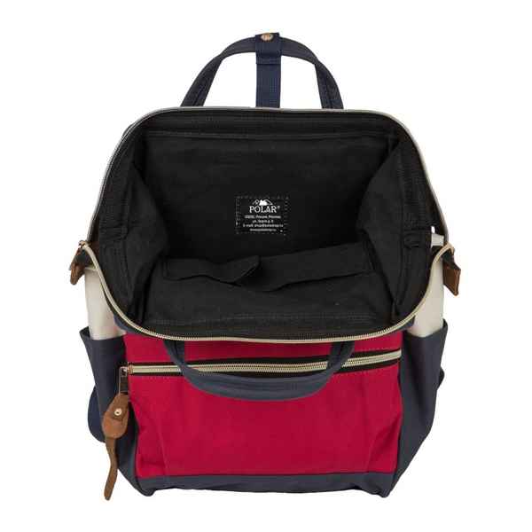 Рюкзак-сумка Polar 17198 бордовый/белый