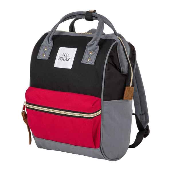 Рюкзак-сумка Polar 17198 серый/красный/черный