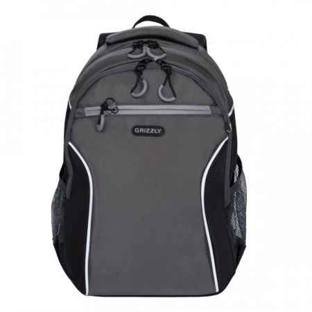 Школьный рюкзак Grizzly RB-963-1 Серый/Чёрный