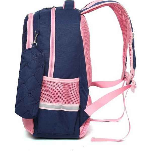 Школьный рюкзак Sun eight SE-2640 Темно-синий/Розовый