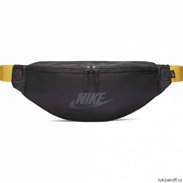 Сумка на пояс Nike Sportswear Heritage Чёрная/Золото