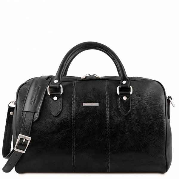 Дорожная сумка Tuscany Leather Lisbona (даффл маленький размер) Темно-коричневый