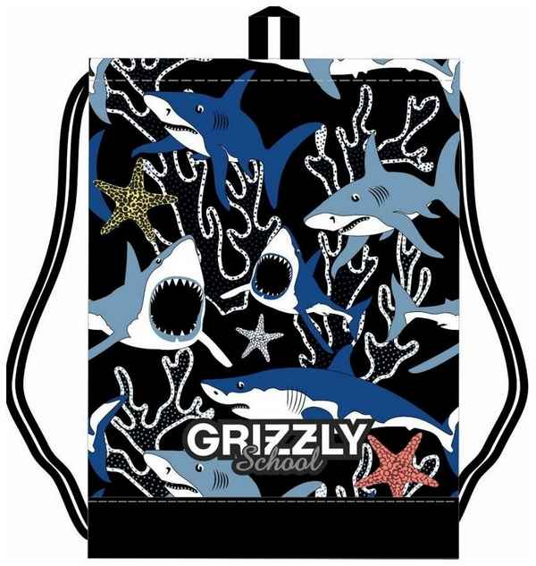 Мешок для обуви Grizzly OM-017 Акулы