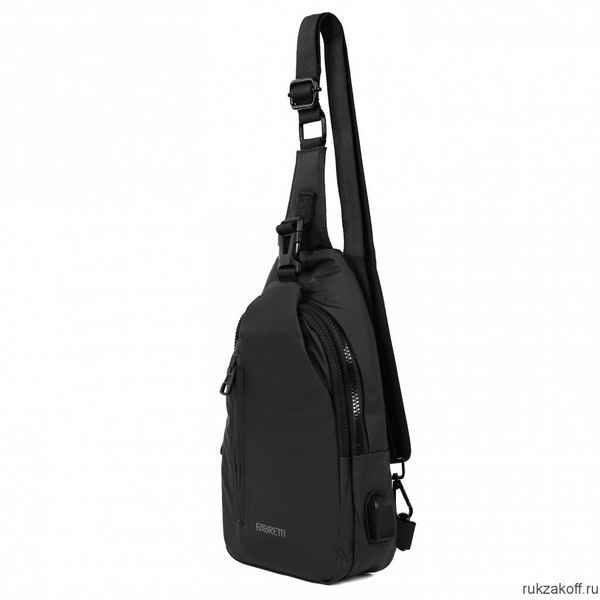 Однолямочный рюкзак FABRETTI 1037-2 черный
