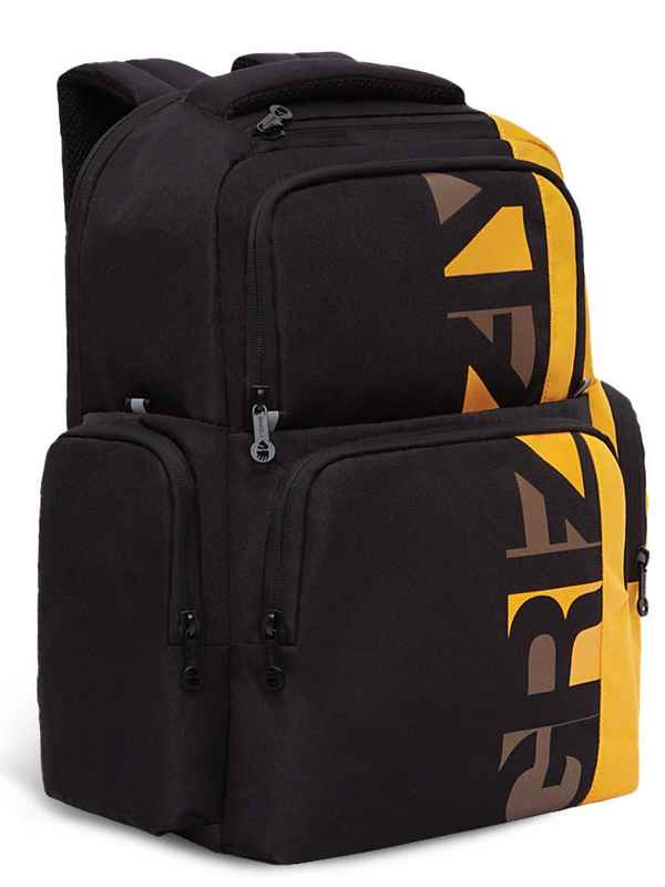 Рюкзак Grizzly RU-133-1 черный - оранжевый