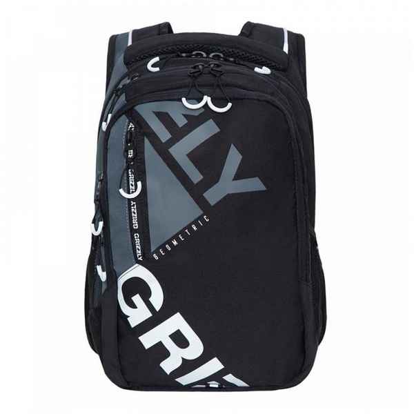 Рюкзак Grizzly RU-138-2 черный - серый
