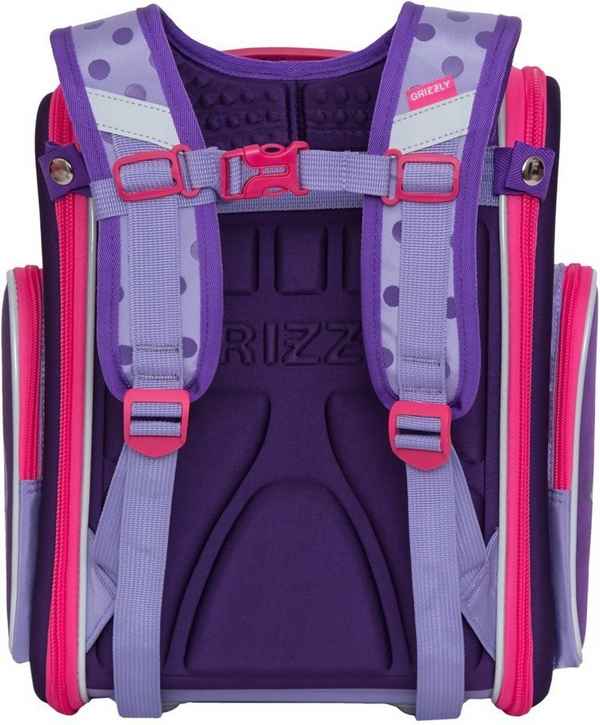 Рюкзак школьный Grizzly RAr-080-3 Фиолетовый/Лаванда