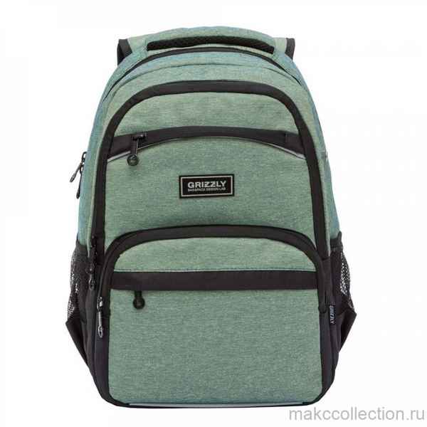 Рюкзак школьный Grizzly RB-054-6 Зелёный