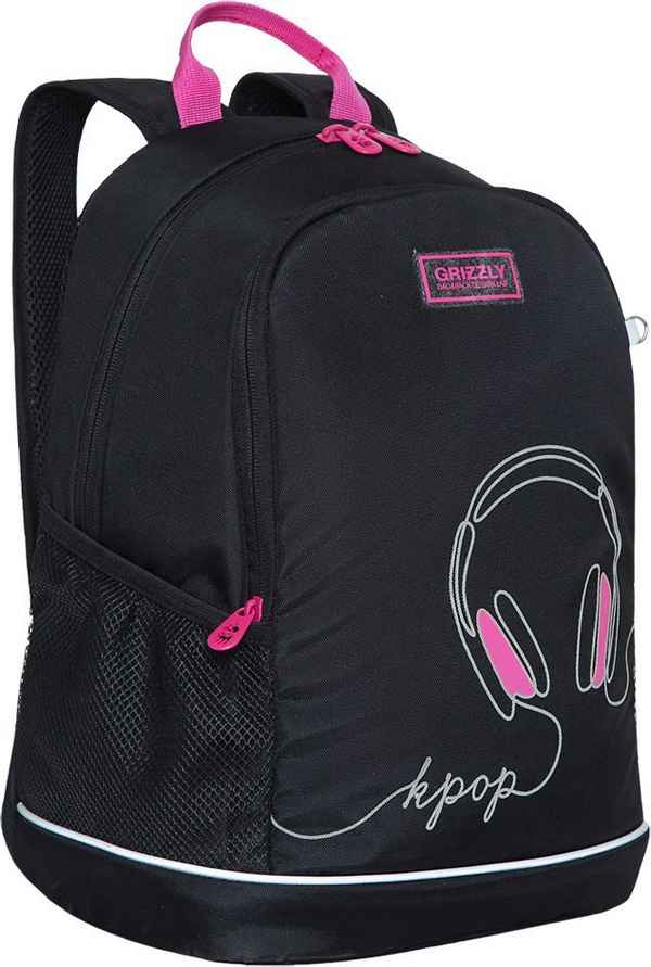 Рюкзак школьный Grizzly RG-163-12 черный