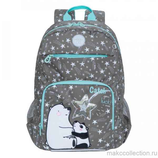Рюкзак школьный Grizzly RG-164-2 серый