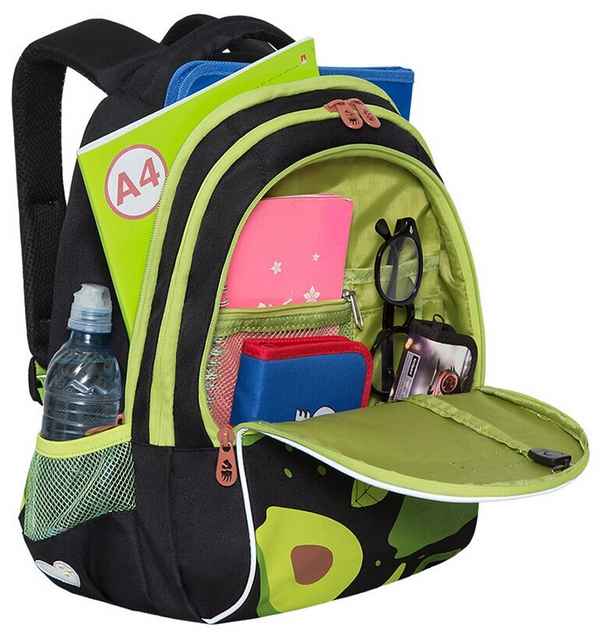 Рюкзак школьный Grizzly RG-168-1 гoлyбой