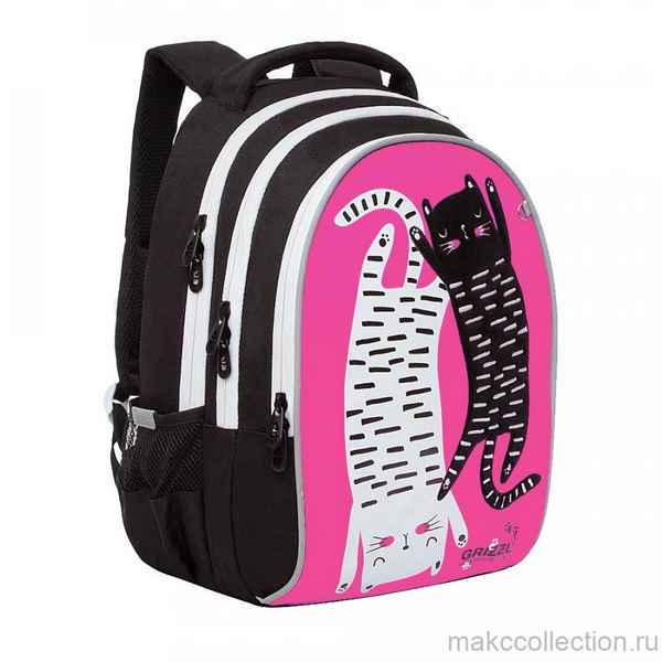 Рюкзак школьный Grizzly RG-168-2 розовый