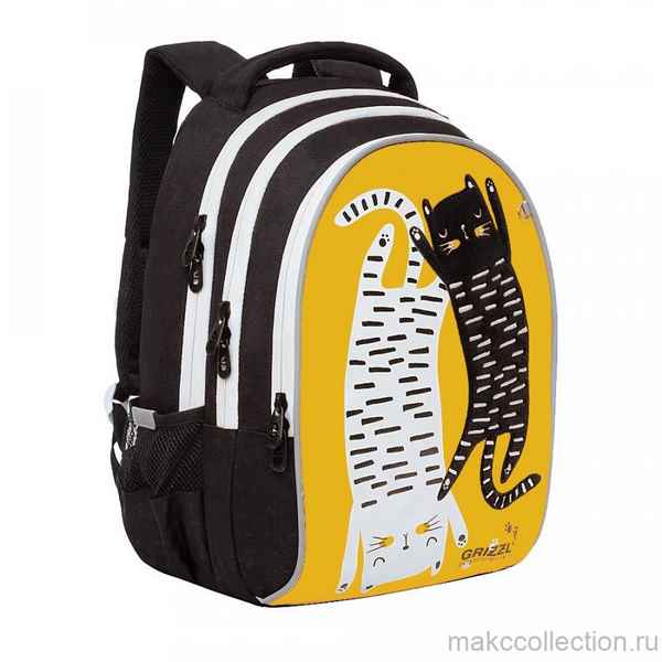 Рюкзак школьный Grizzly RG-168-2 желтый