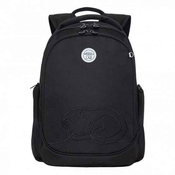 Рюкзак школьный GRIZZLY RG-268-1 черный