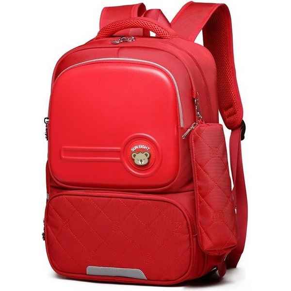 Рюкзак школьный в комплекте с пеналом Sun eight SE-2694 Красный