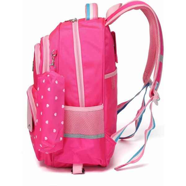 Рюкзак школьный в комплекте с пеналом Sun eight SE-2701 Розовый