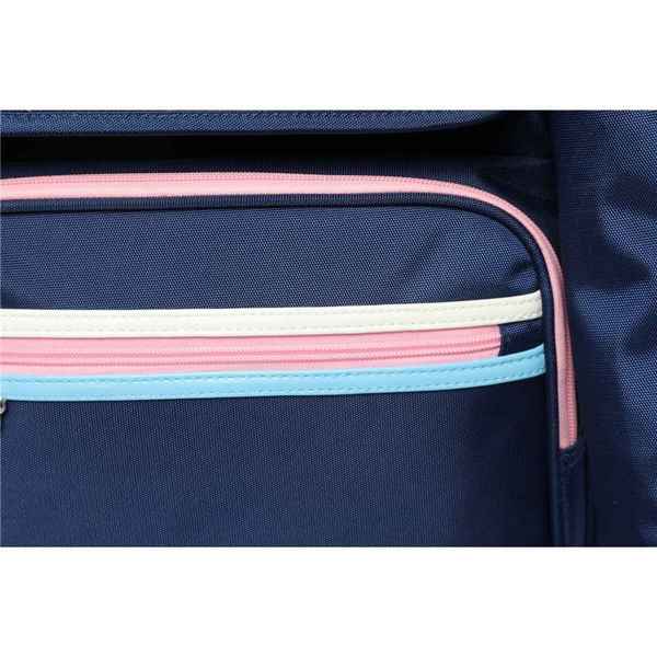 Рюкзак школьный в комплекте с пеналом Sun eight SE-8258 Тёмно-синий/Розовый