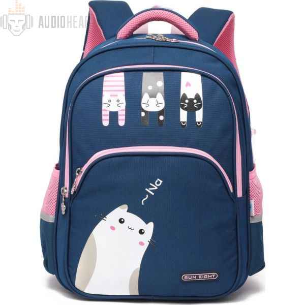 Школьный рюкзак Sun eight SE-2686 Тёмно-синий/Розовый