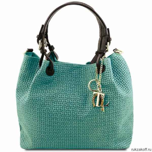 Женская сумка Tuscany Leather TL KEYLUCK Бирюзовый