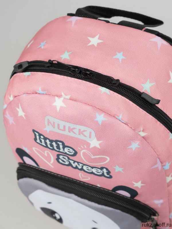 Дошкольный рюкзак NUKKI NKD6-G-4 светло-розовый пандочка