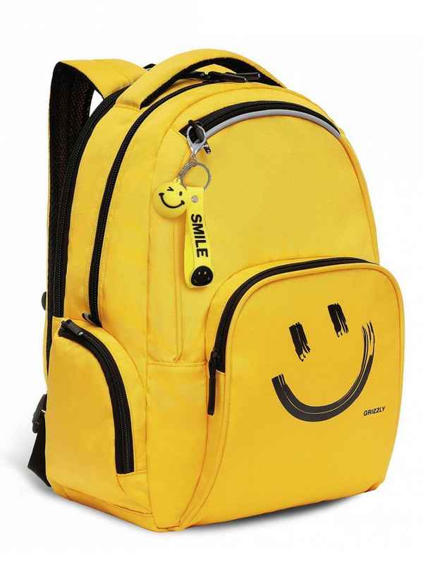 Рюкзак GRIZZLY RU-233-1 черный - желтый
