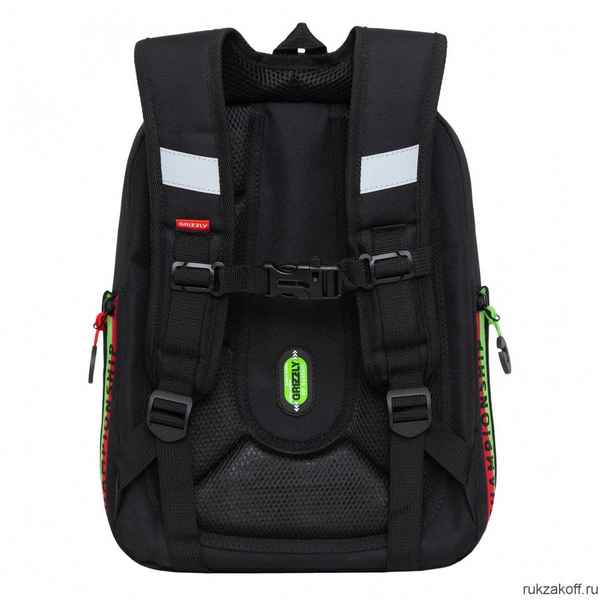 Рюкзак школьный GRIZZLY RAf-293-8 черный