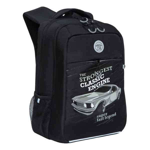 Рюкзак школьный GRIZZLY RB-256-3 черный