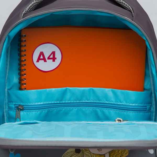 Рюкзак школьный GRIZZLY RG-267-2 серый