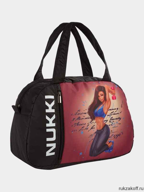 Спортивная сумка Nukki NUK-SP-04 черный дeвoчка